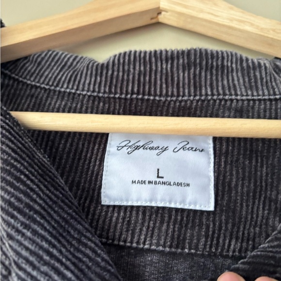 Highway Jeans Black Corduroy Jacket - Picture 6 of 9